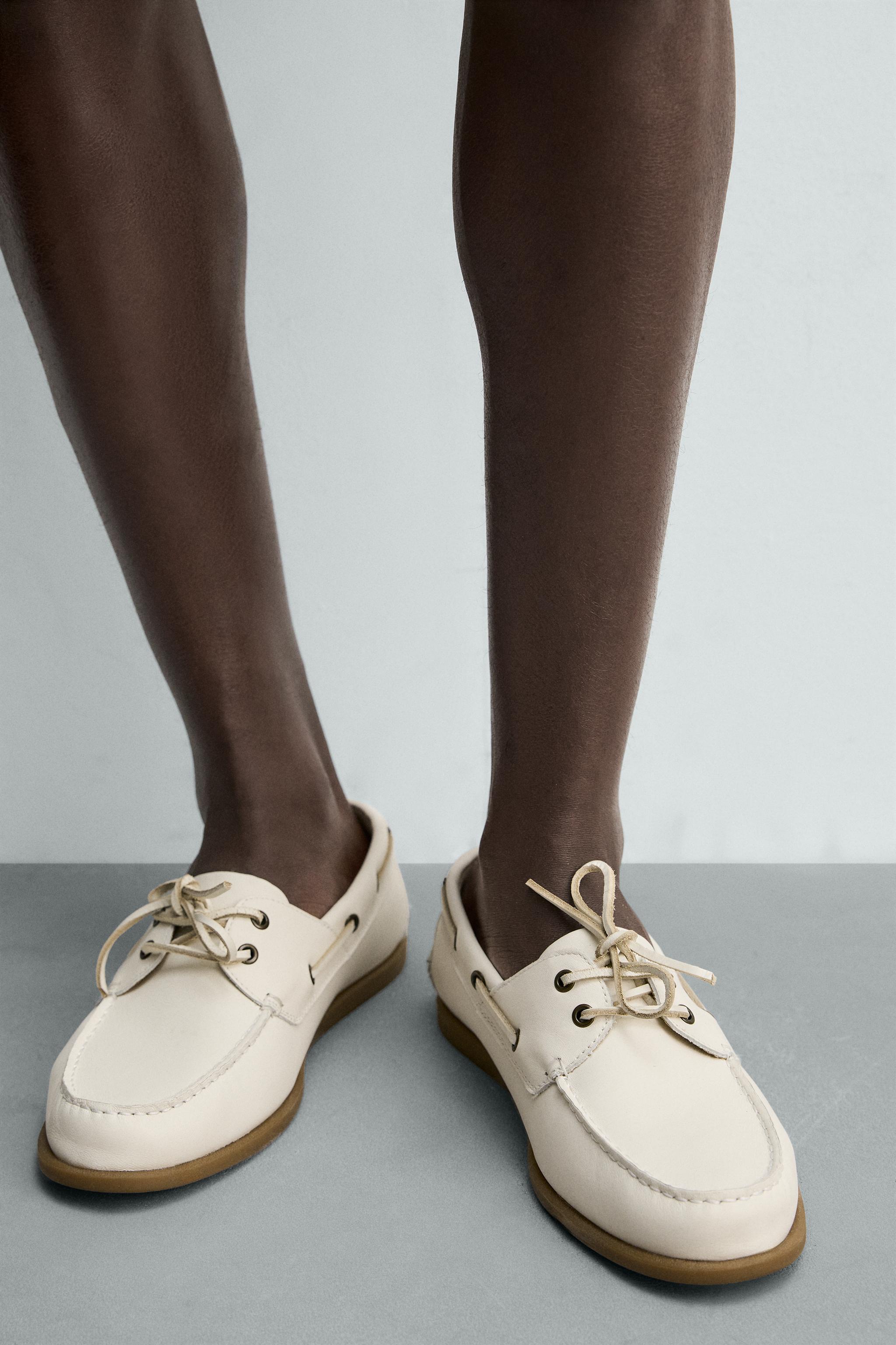 CHAUSSURES BATEAU EN CUIR